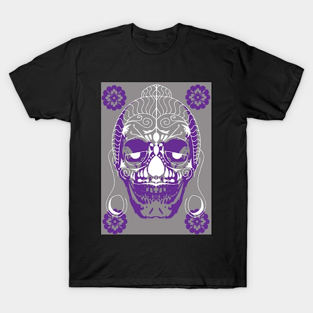 bhuddah skull T-Shirt by frankenztein